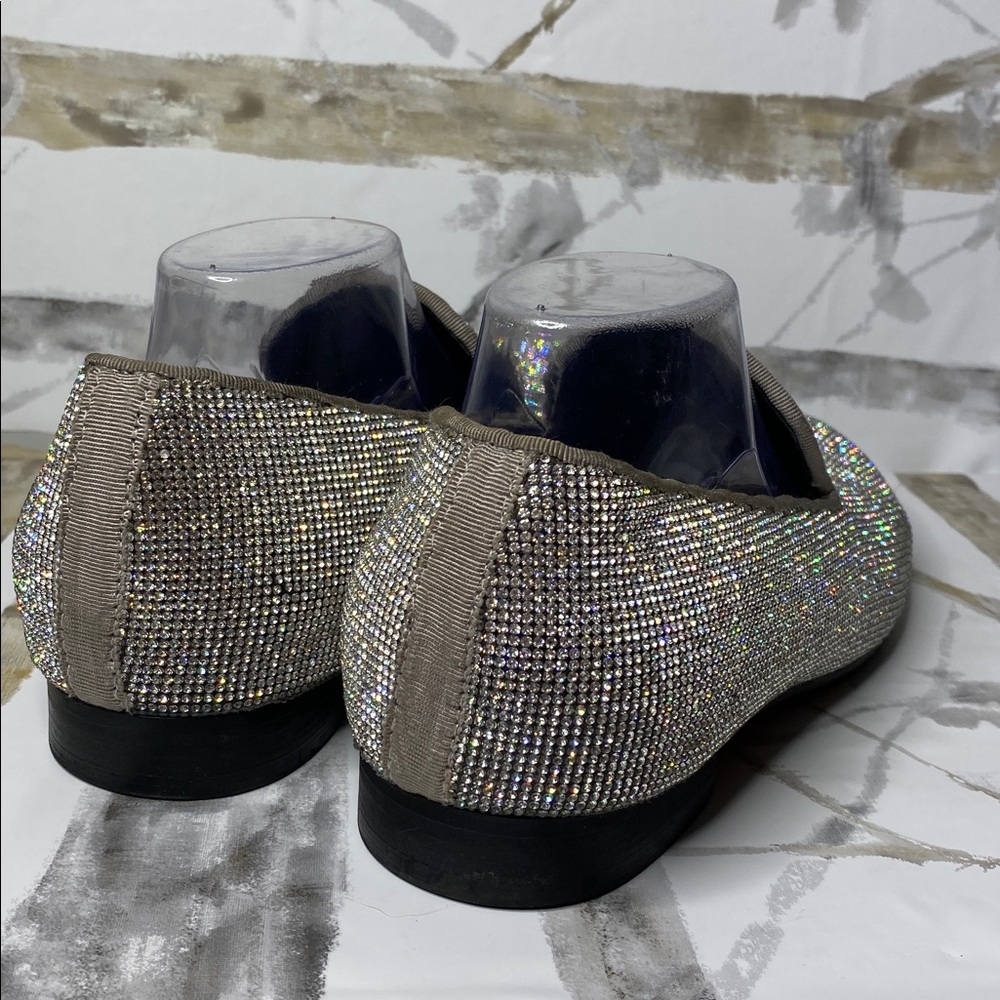 Merlutti Silver Rhinestone Loafers - Picture 5 of 8